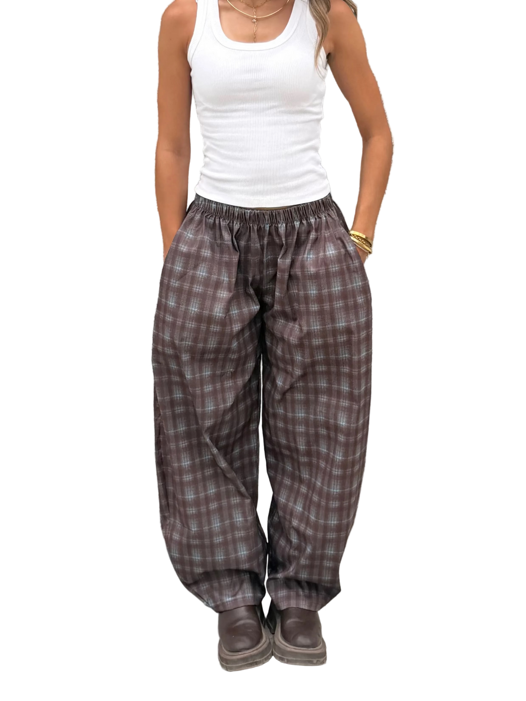 Brown Balloon pants