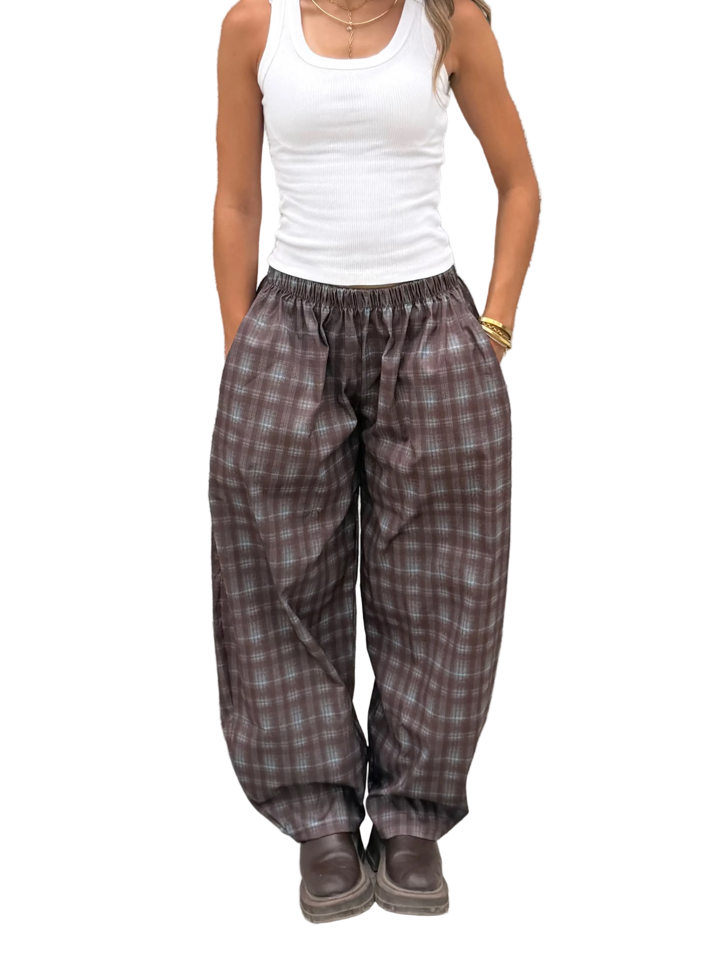 Brown Balloon pants